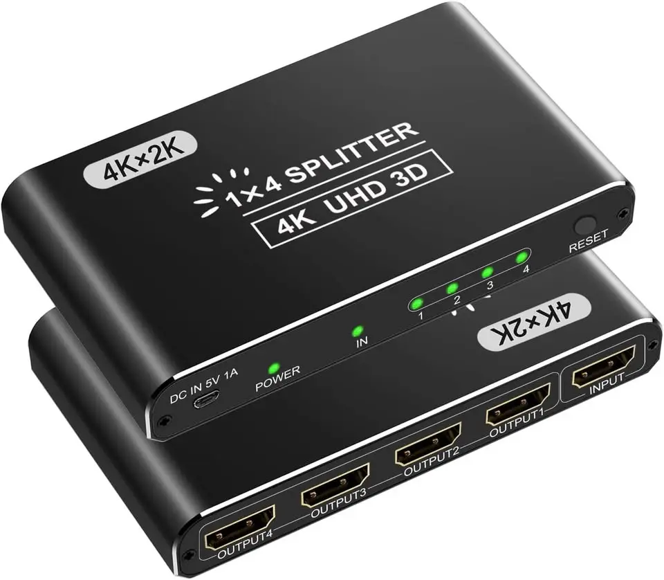 4k HDMI Splitter - 1 input to 4 Outputs in Paynesville
