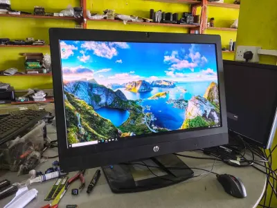 27 inch hp Desktop publishing computer, 32gb Ram, 500gb storage listing image